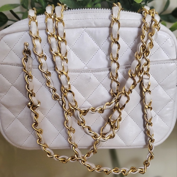 CHANEL 24K GOLD PLATED CAMERA BAG - Picture 4 of 12